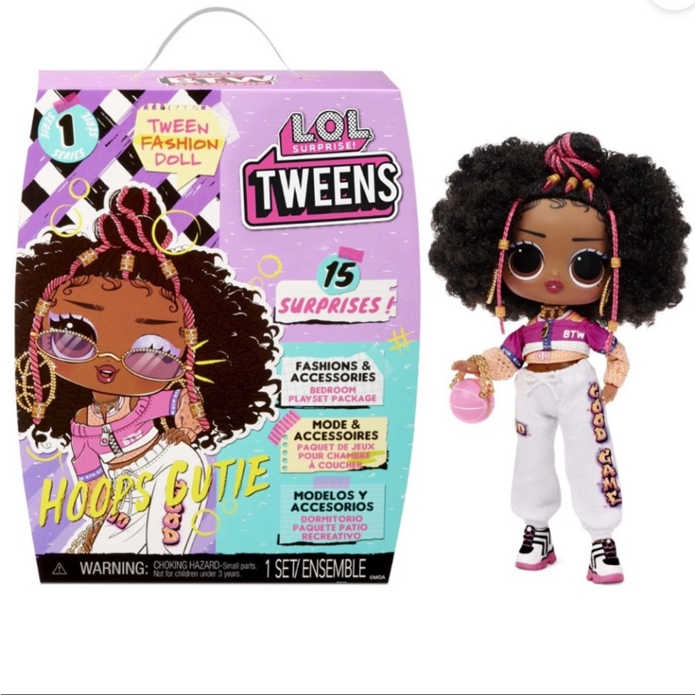 LOL Surprise BTW Be Tweens Fashion Doll HOOPS CUTIE + 15 Surprises NEW S…